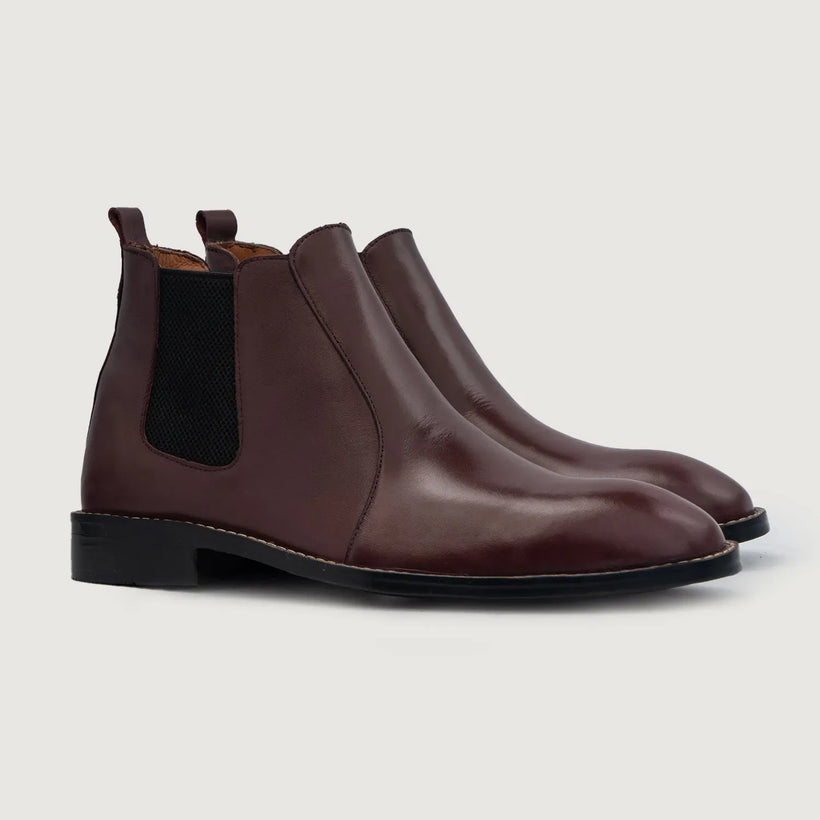 Clarkson Chelsea Kastanjebruin Leather Boots voor Heren