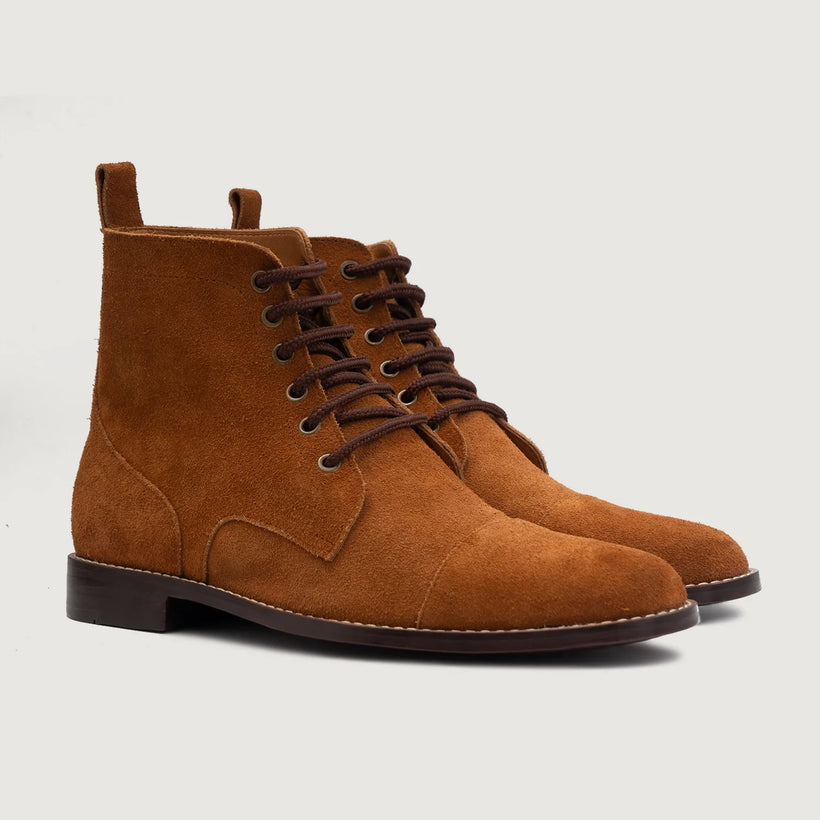 Knight Derby Bruin Suede Leren laarzen voor Heren