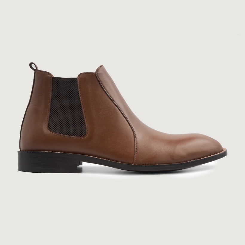 Clarkson Chelsea Bruin Leather Boots voor Heren