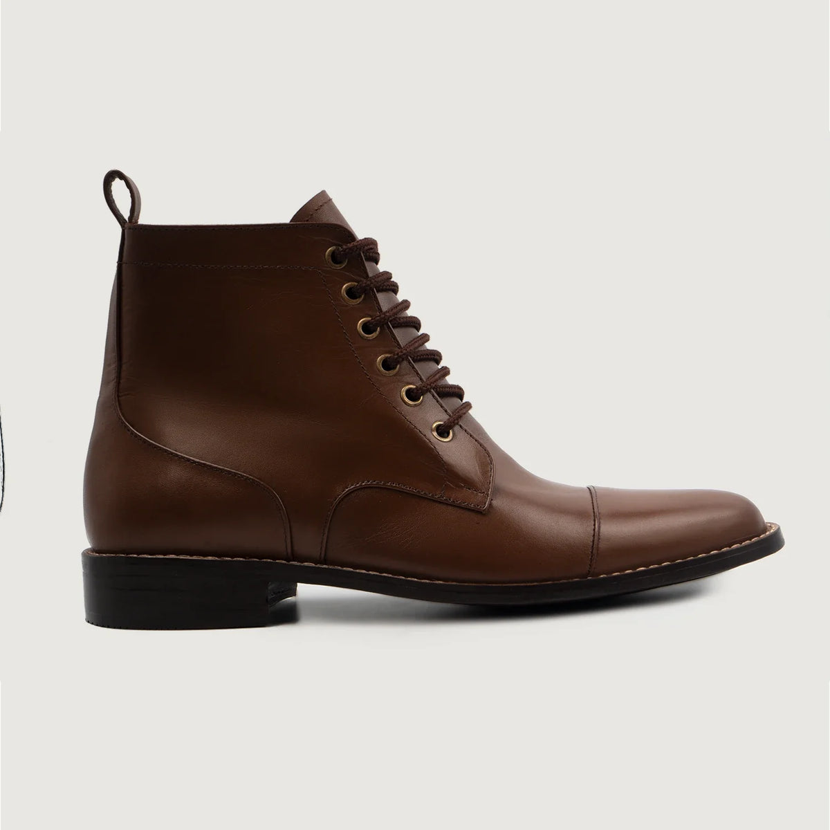 Brown Full-Grain leather Boots - Goodyear-welt constructie & neusdetail