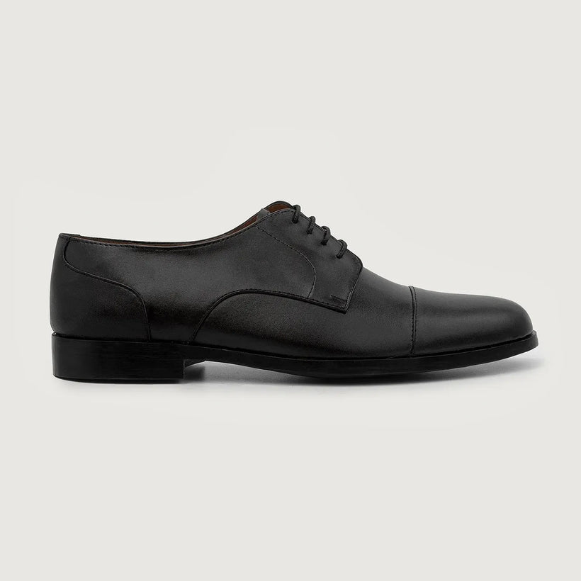 Attorney Derby Zwart Leather Shoes voor Heren