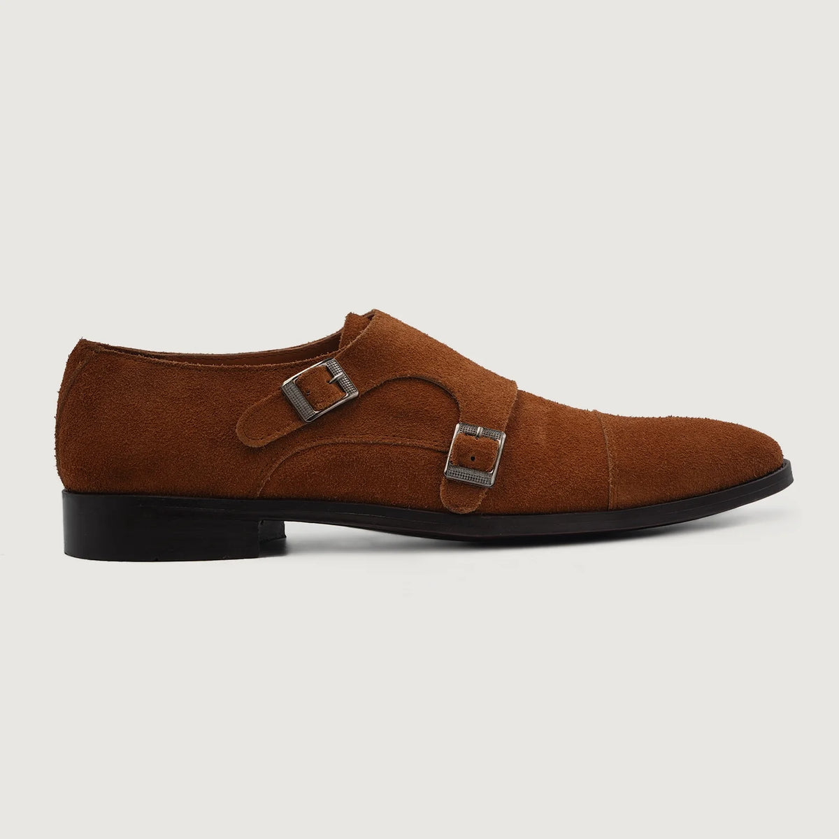 Brown Goatskin Suede Leather Shoes - Goodyear-welt constructie & neusdetail