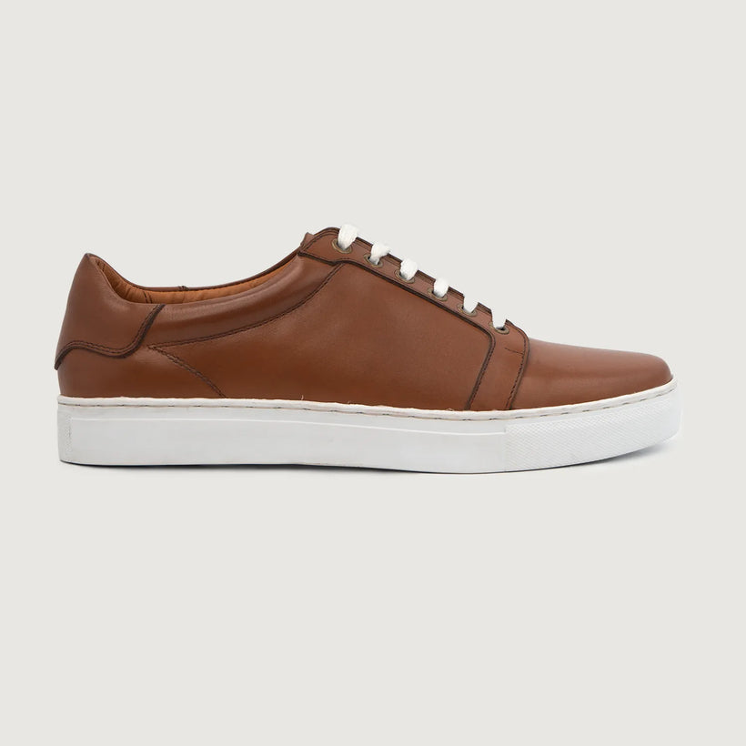 Carter Runn Lichtbruin Leather Sneakers voor Heren