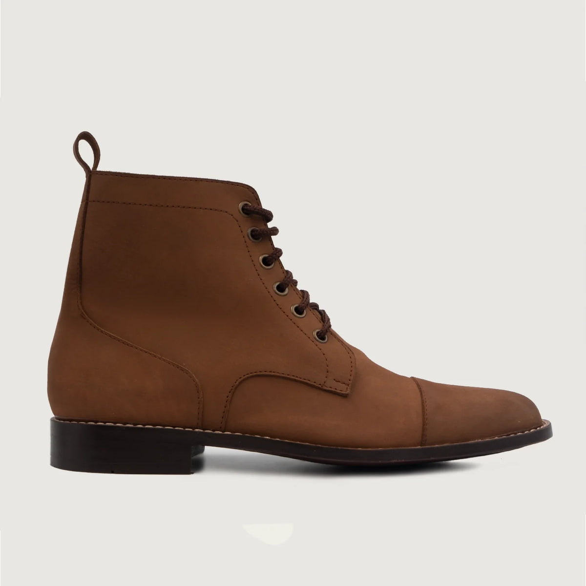 Brown Full-Grain leather Boots - Goodyear-welt constructie & neusdetail
