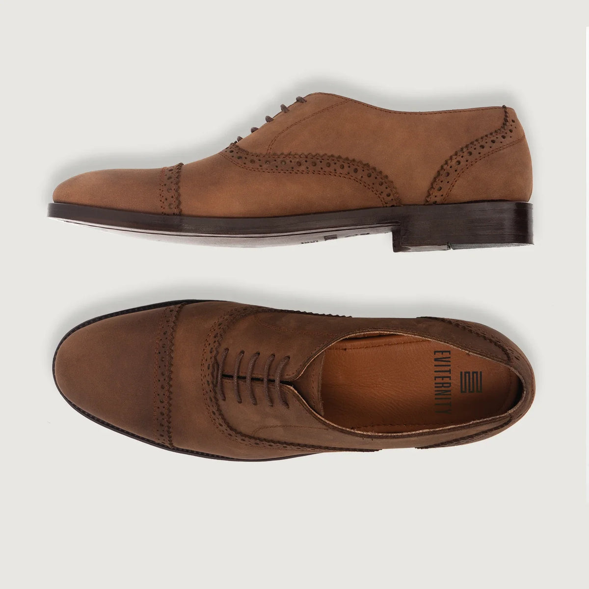 Greyson Brogues Oxford Oil Pull-up Bruin Leren schoenen voor Heren - Versterkte hielkap & precisie dubbele stiksels