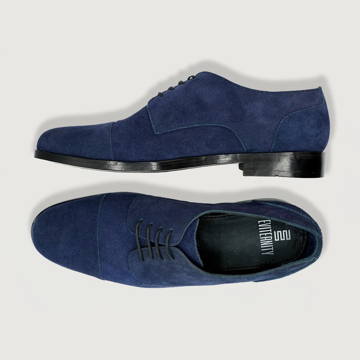 Attorney Derby Midnight Blauw Suede Leren schoenen voor Heren For Men - Versterkte hielkap & precisie dubbele stiksels