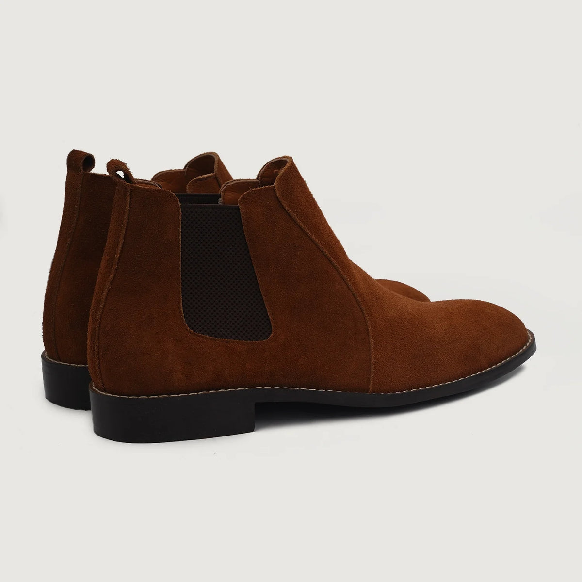 Clarkson Chelsea Bruin Suede Leren laarzen voor Heren For Men - Versterkte hielkap & precisie dubbele stiksels