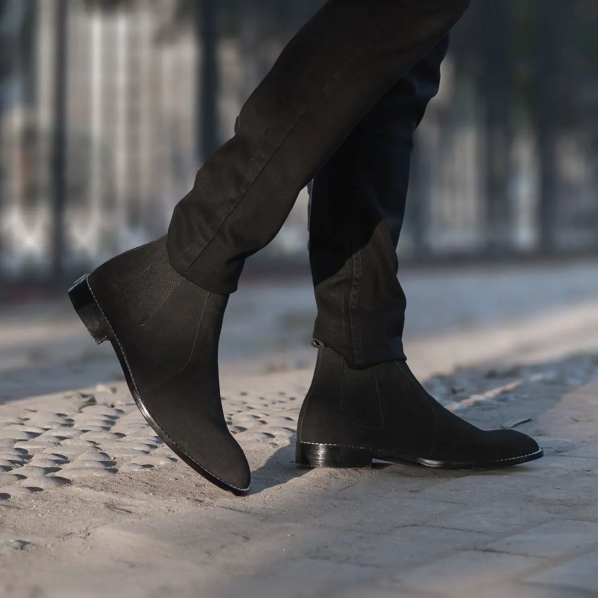 Orlaven Clarkson Chelsea Zwart Suede Leren laarzen voor Heren footwear image 9