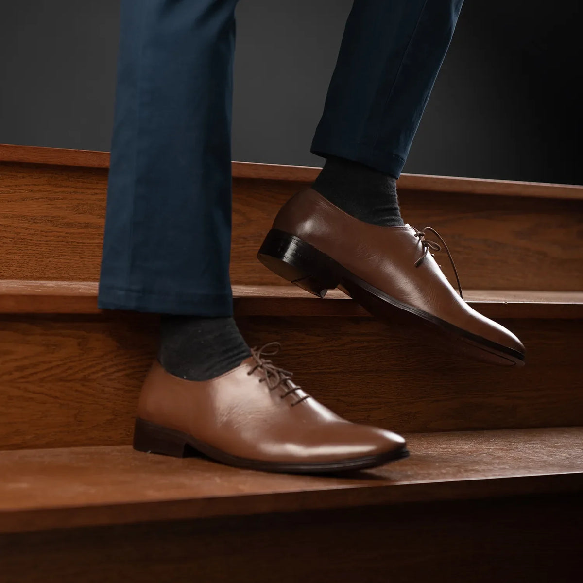 Orlaven Director Wholecut Lichtbruin Leren schoenen voor Heren footwear image 9