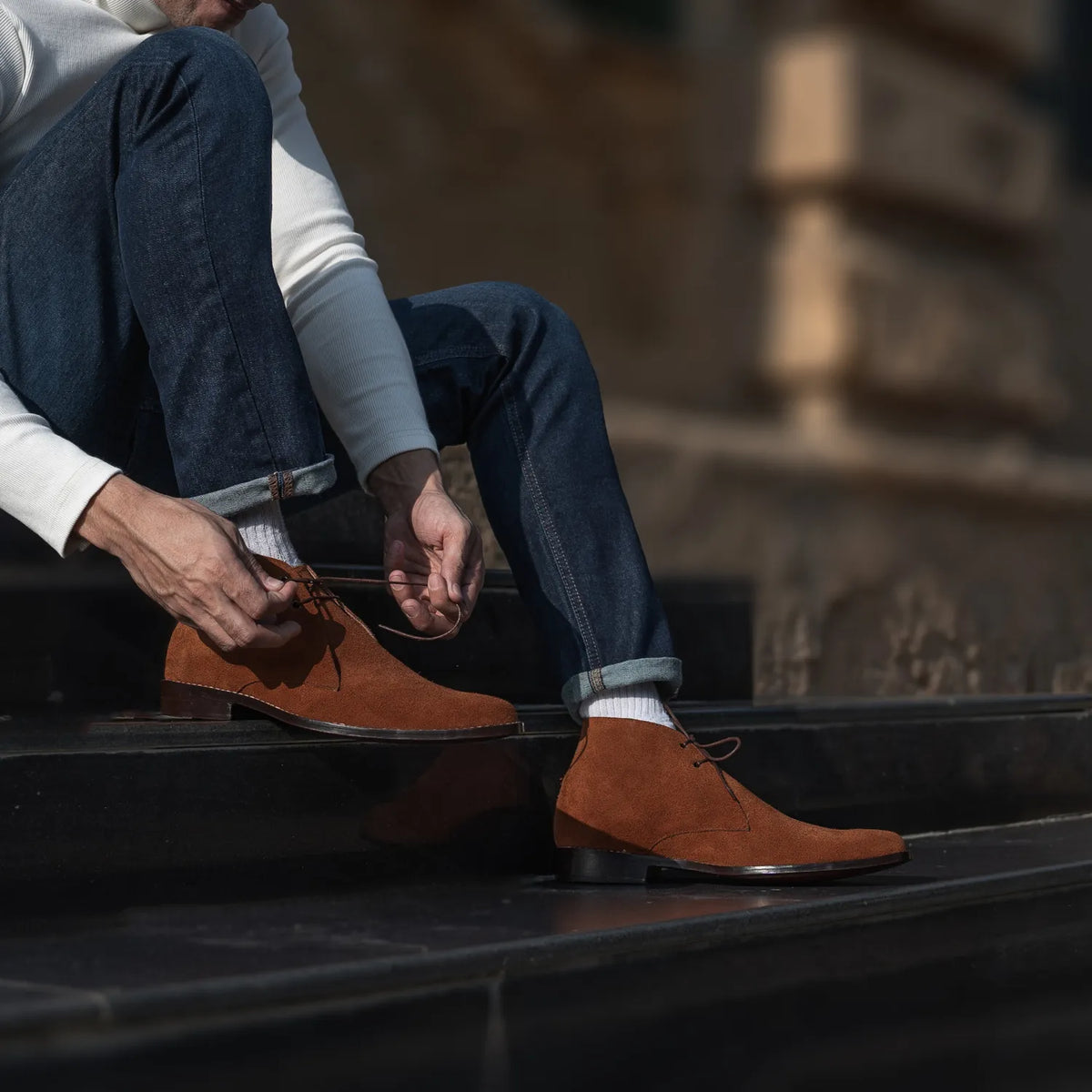 Orlaven Corry Chukka Bruin Suede Leren laarzen voor Heren footwear image 10