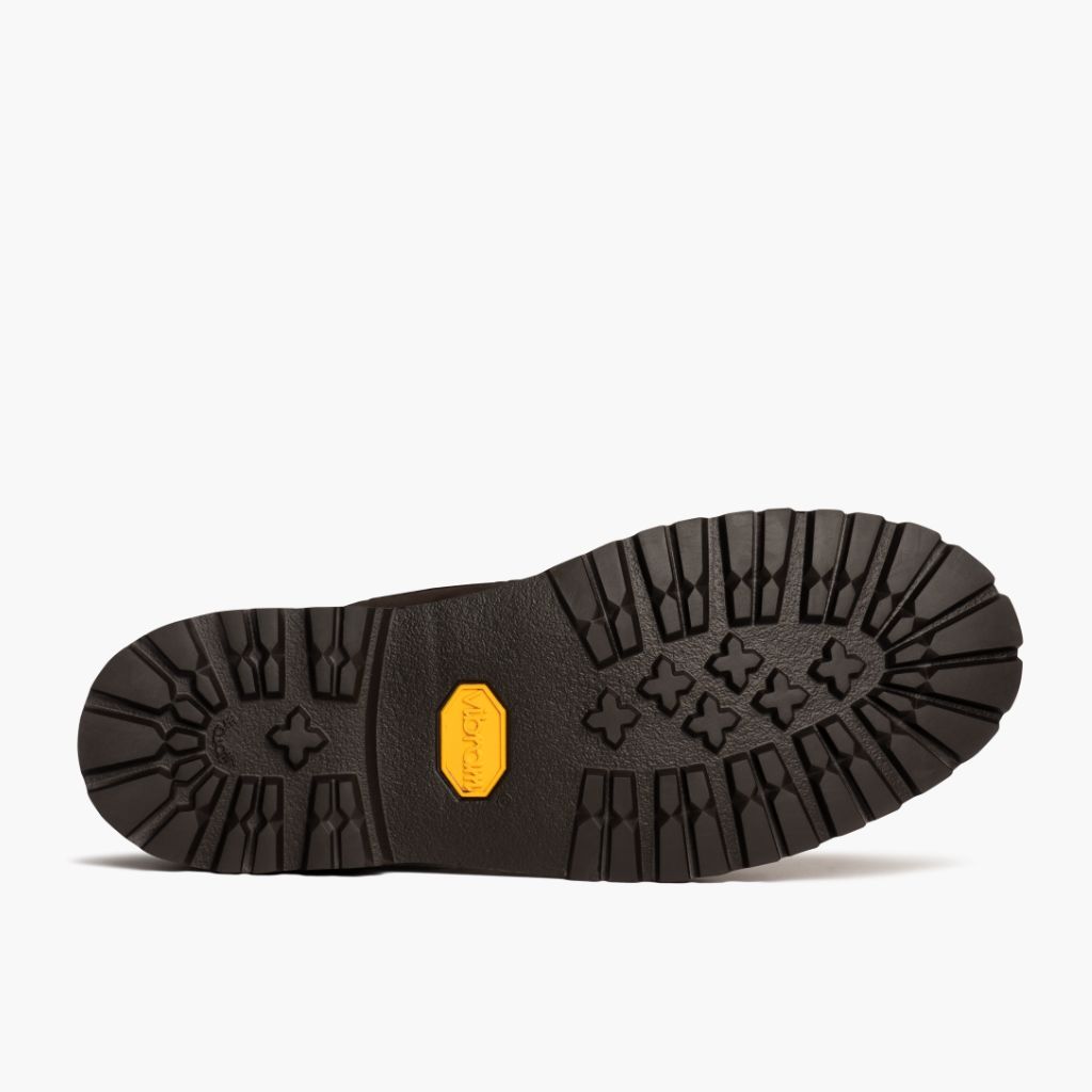 High-Traction Rubber Outsole & Lug Tread Pattern on Explorer Rocky Road Leren laarzen voor Heren