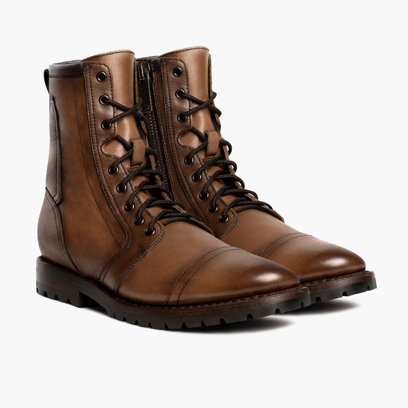 Casa Moto Amber Wheat Leather Boots voor Heren