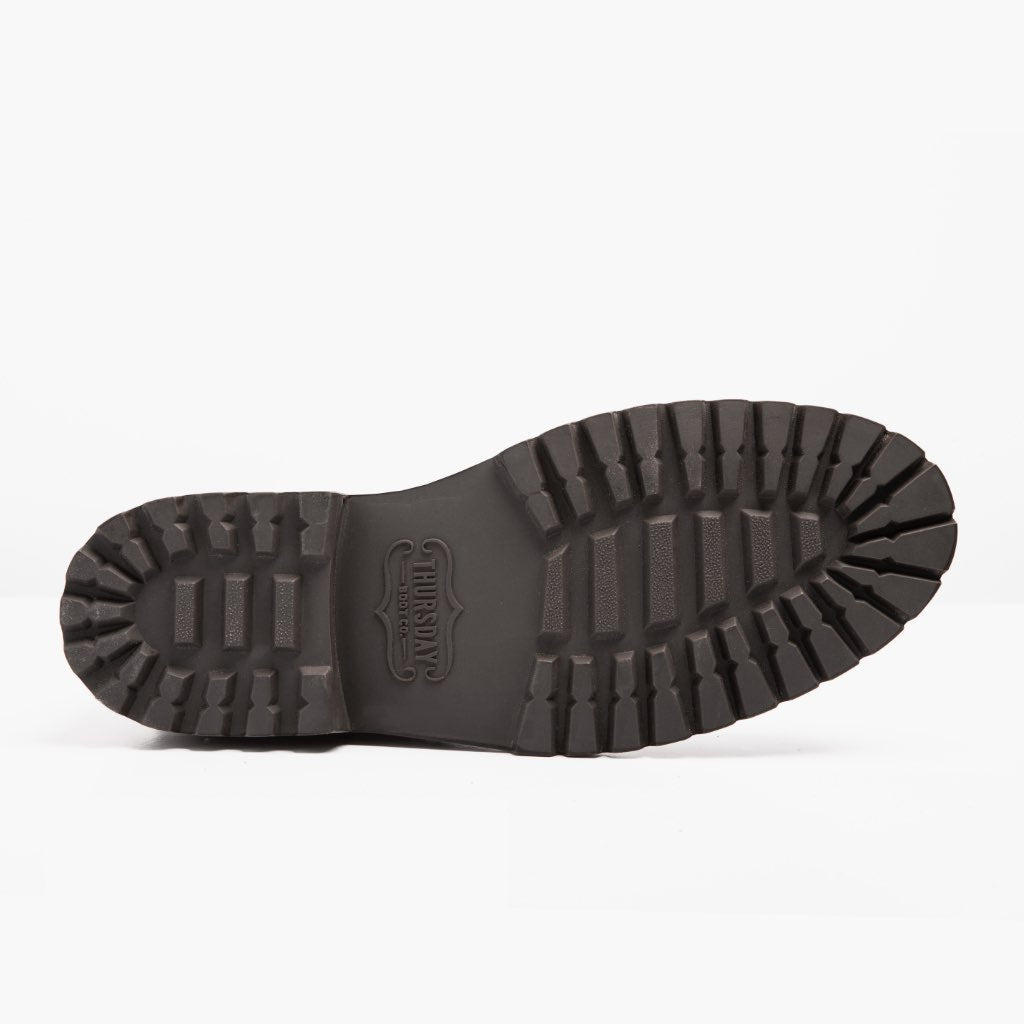 High-Traction Rubber Outsole & Lug Tread Pattern on Captain StormKing® Tobacco Leren laarzen voor Heren