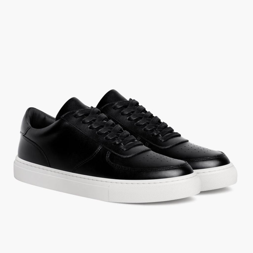 Court Zwart Leather Sneakers voor Dames