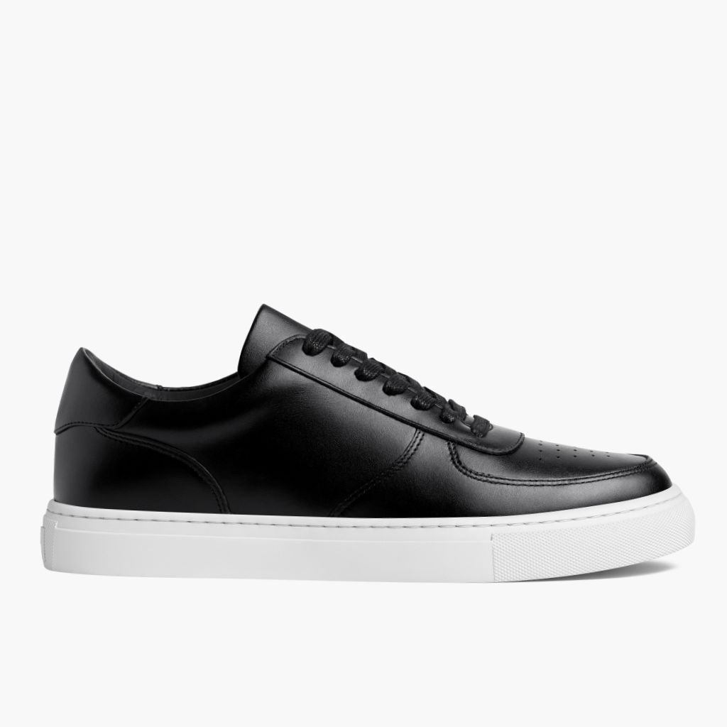 Black Full-Grain leather Sneakers - Goodyear-welt constructie & neusdetail