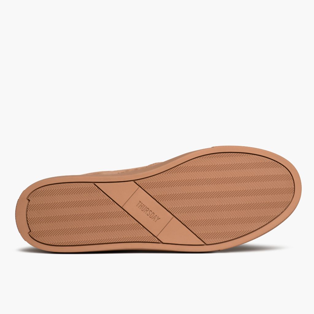 High-Traction Rubber Outsole & Lug Tread Pattern on Court Clay Leren sneakers voor Heren