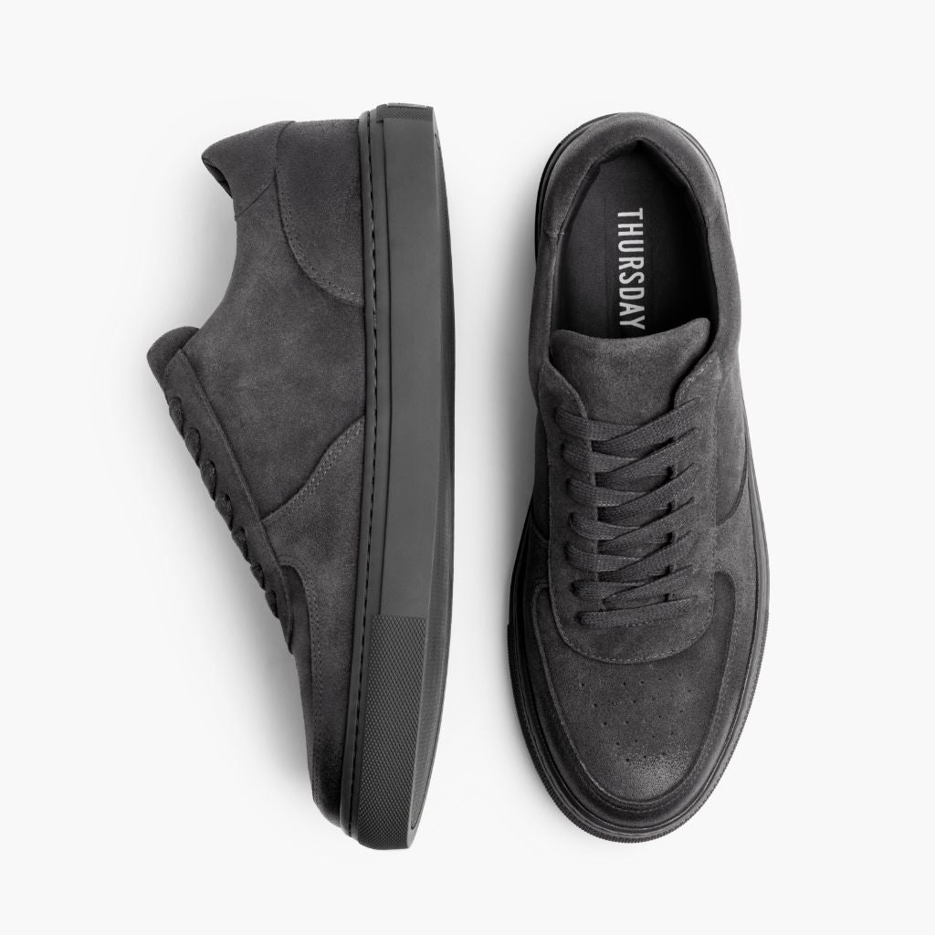 Court Smoke Leren sneakers voor Heren - Versterkte hielkap & precisie dubbele stiksels