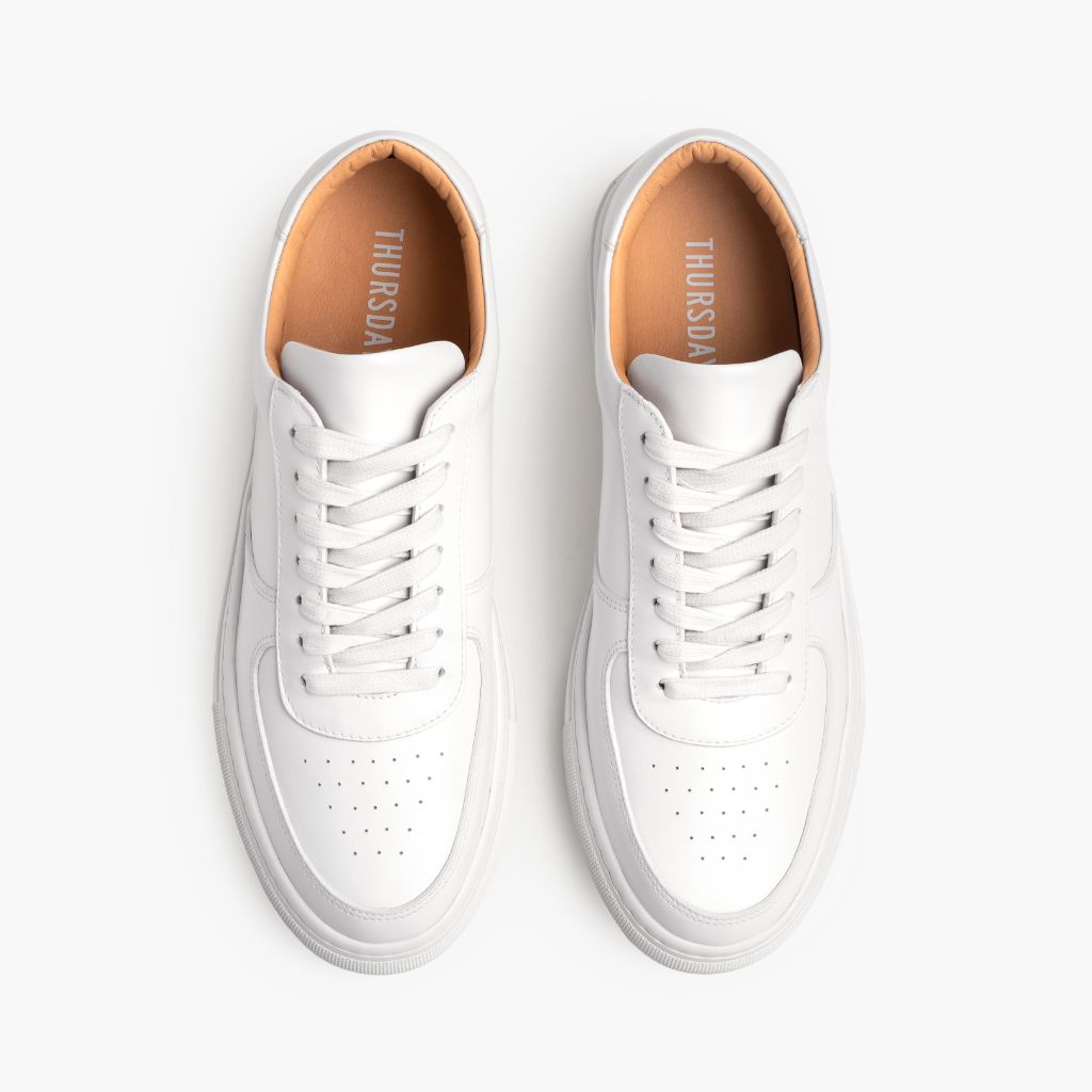Court Toffee x Off-White Leather Sneakers - Versterkte hielkap & precisie dubbele stiksels