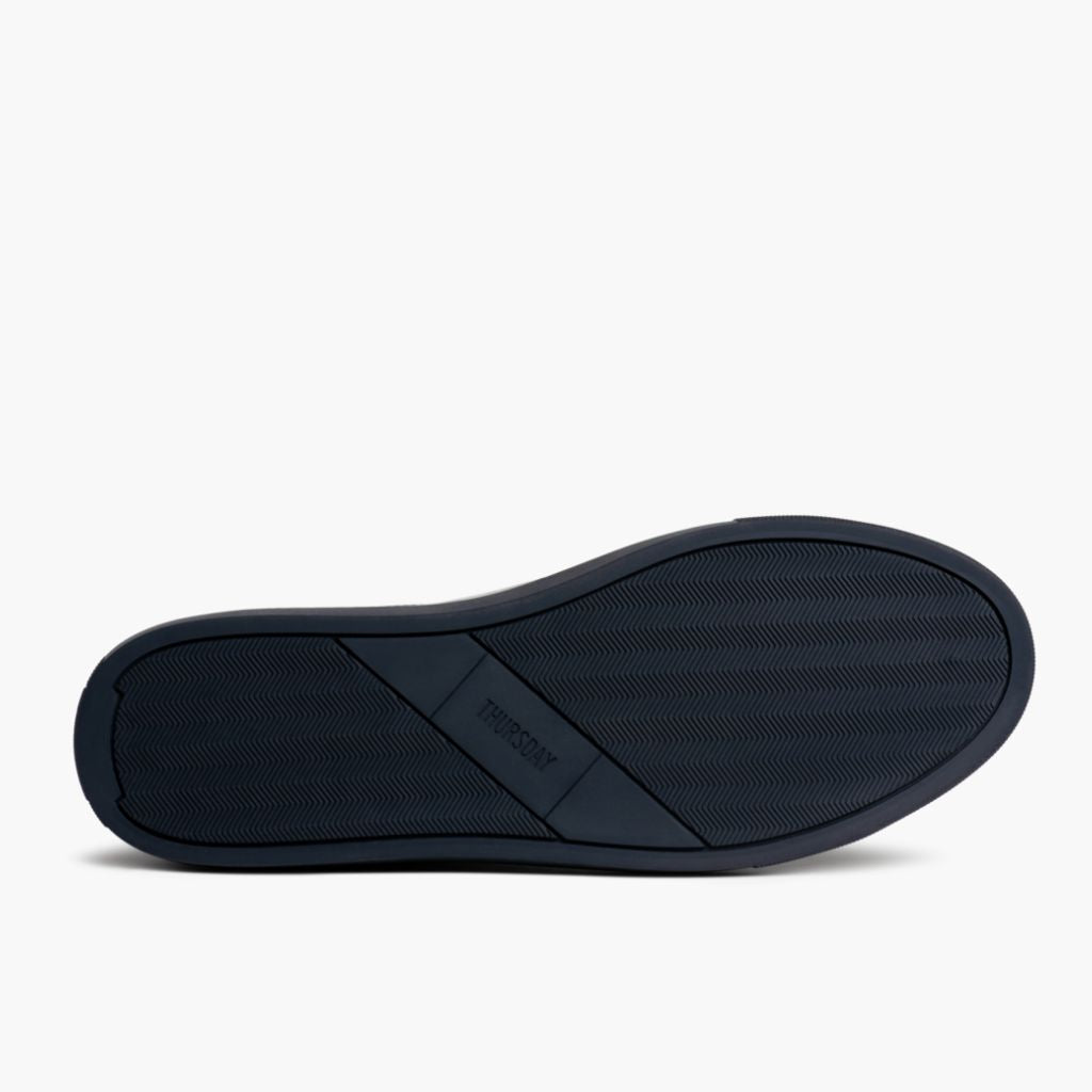 High-Traction Rubber Outsole & Lug Tread Pattern on Encore Navy Leren sneakers voor Heren