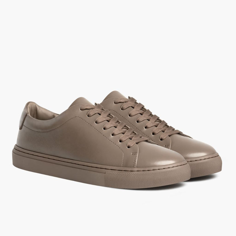 Encore Taupe Leather Sneakers voor Heren