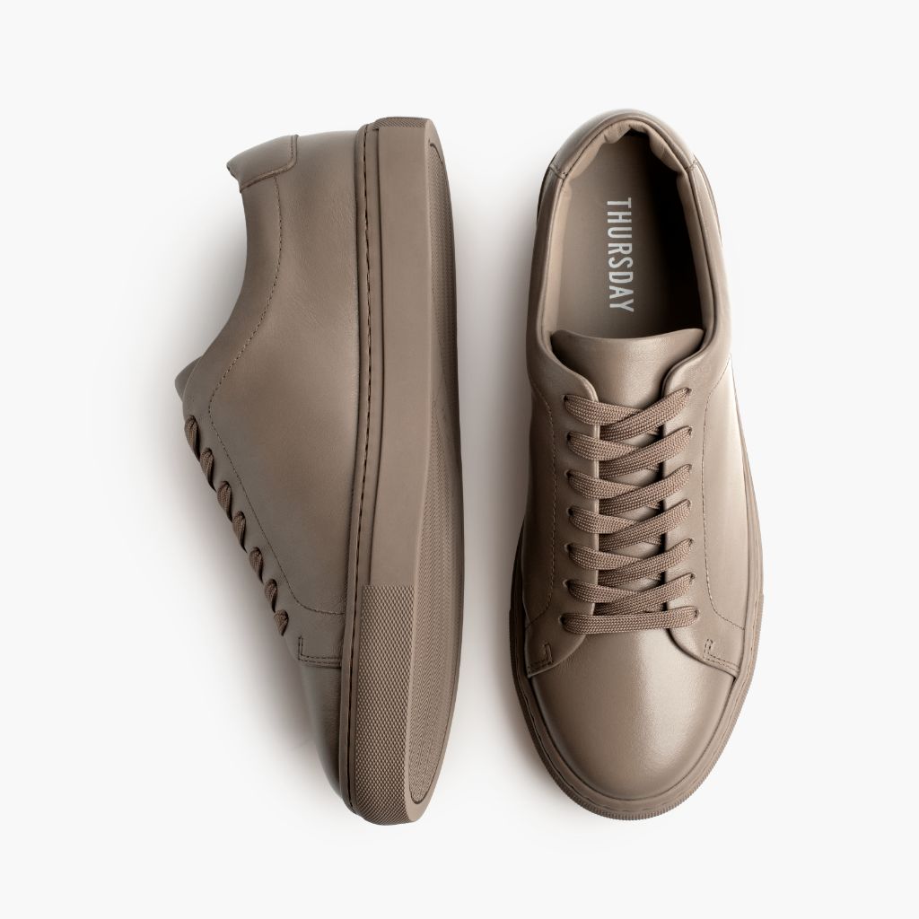 Encore Forest Leather Sneakers - Versterkte hielkap & precisie dubbele stiksels