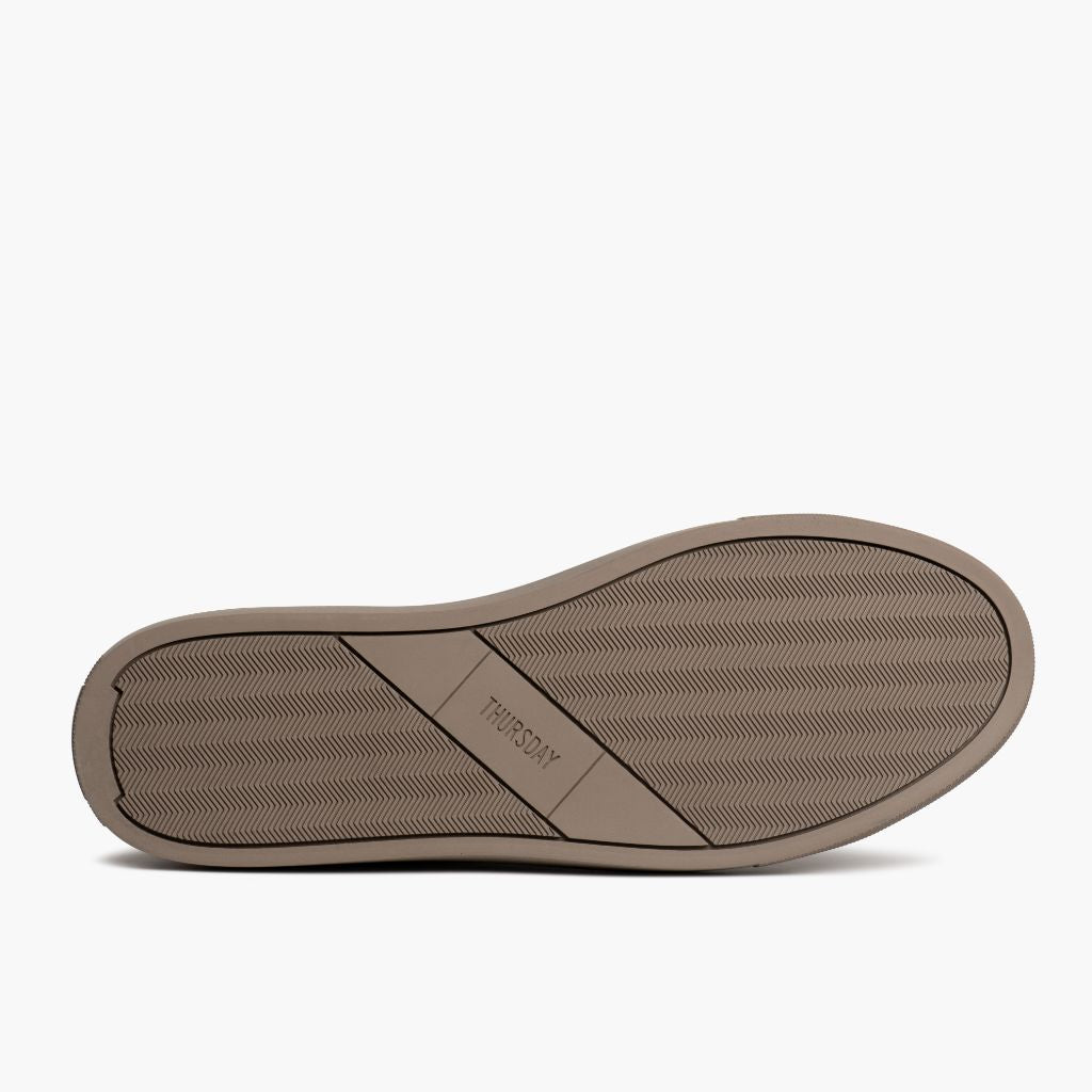 High-Traction Rubber Outsole & Lug Tread Pattern on Encore Taupe Leren sneakers voor Heren