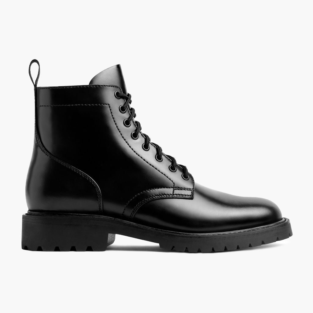 Black Full-Grain leather Boots - Goodyear-welt constructie & neusdetail