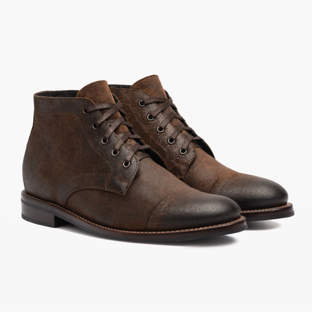 Cadet Mocha Leren laarzen voor Heren in Mocha Full-Grain Leather - Zijaanzicht | Online kopen