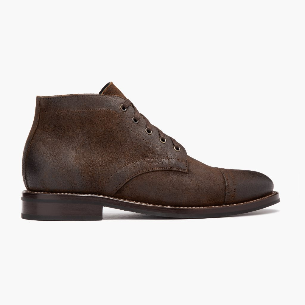 Mocha Full-Grain leather Boots - Goodyear-welt constructie & neusdetail