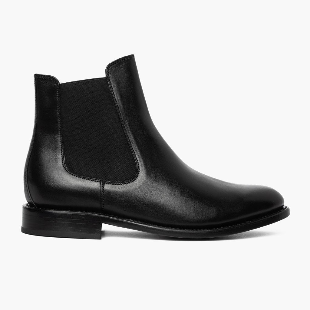 Cavalier Zwart Leren laarzen voor Heren - Goodyear-welt constructie & neusdetail