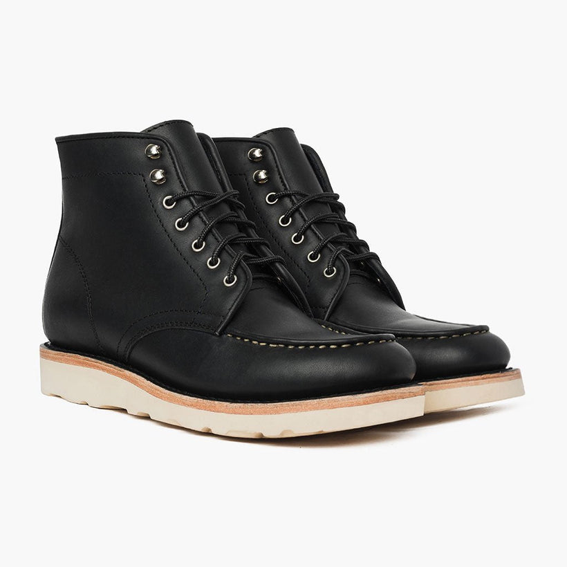 Diplomat Zwart Matte Leather Boots voor Heren