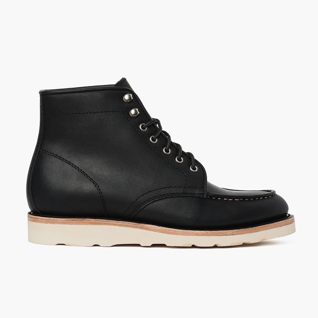 Black Full-Grain leather Boots - Goodyear-welt constructie & neusdetail