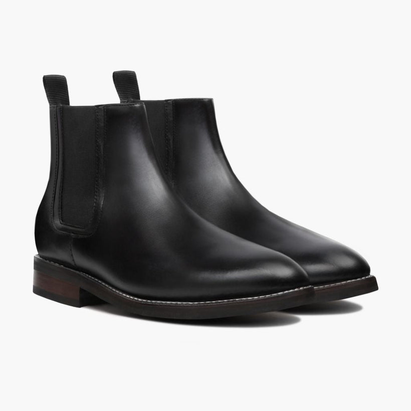 Duke Zwart Leather Boots voor Heren