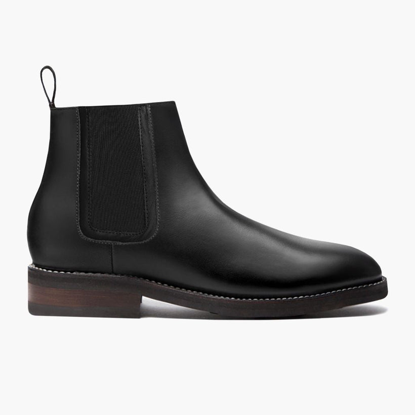 Duke Zwart Leather Boots voor Heren