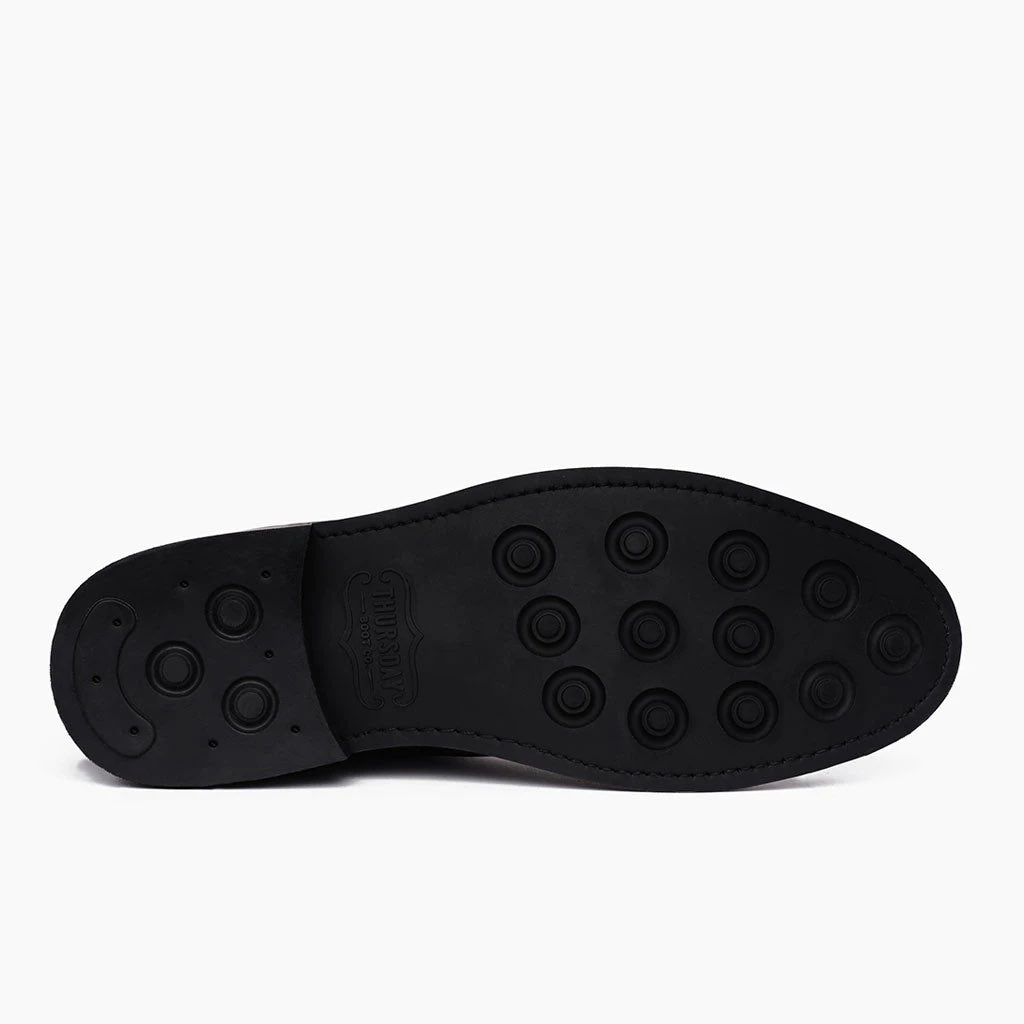 High-Traction Rubber Outsole & Lug Tread Pattern on Duke Chocolate Suede Leren laarzen voor Heren