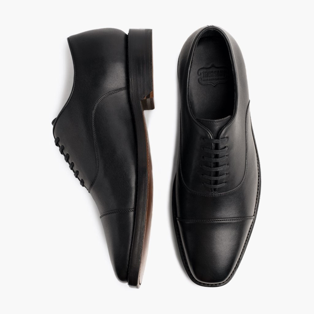 Executive Zwart Leren sneakers voor Heren - Versterkte hielkap & precisie dubbele stiksels