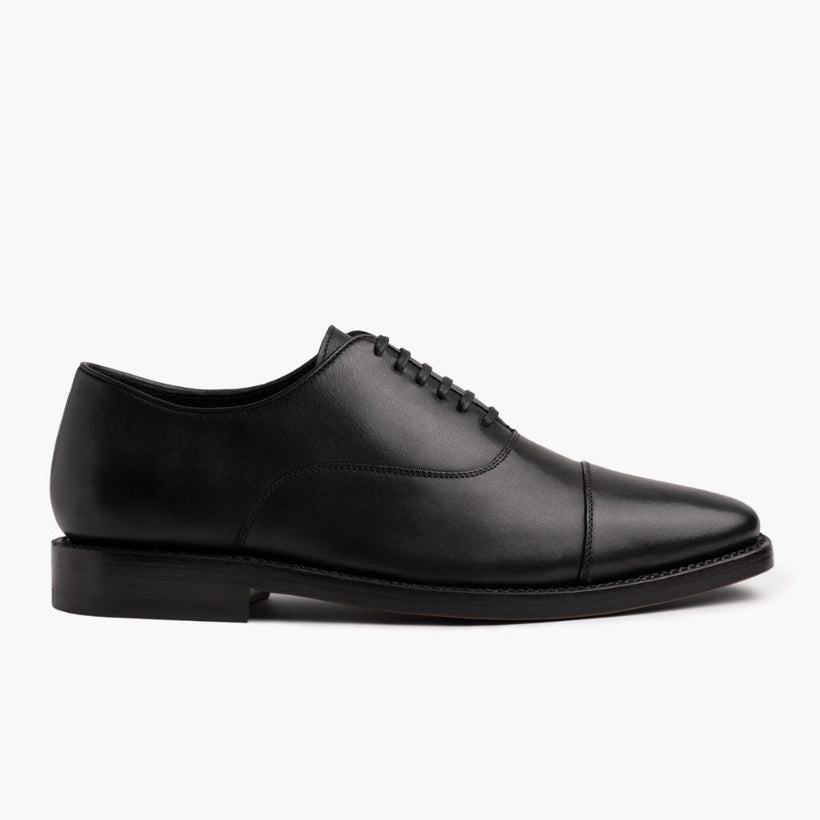 Executive Zwart Leather Sneakers voor Heren
