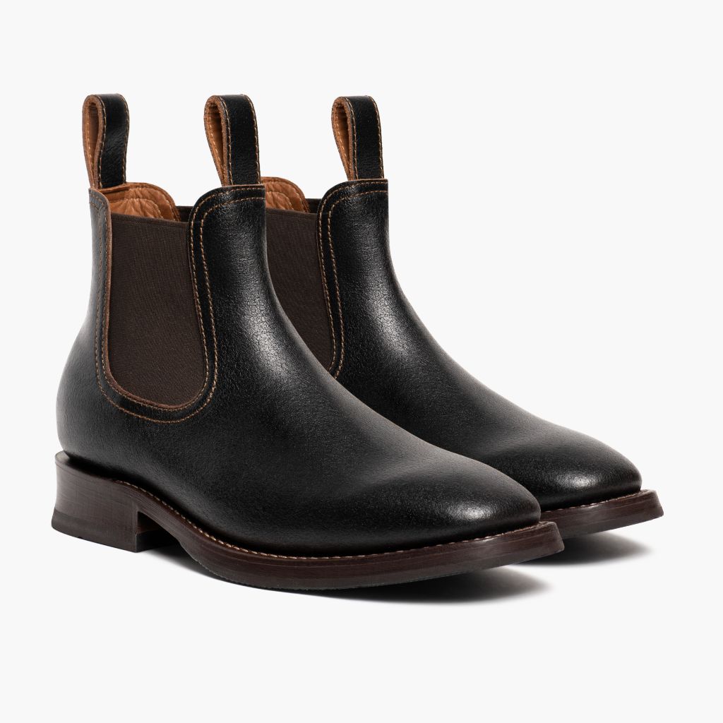 Journeyman Cacao Leren laarzen voor Heren in Classic Full-Grain Leather - Zijaanzicht | Online kopen