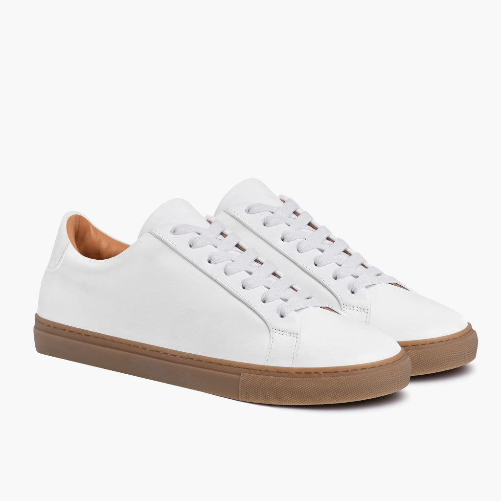 Legacy White Leren sneakers voor Heren in White Full-Grain Leather - Zijaanzicht | Online kopen