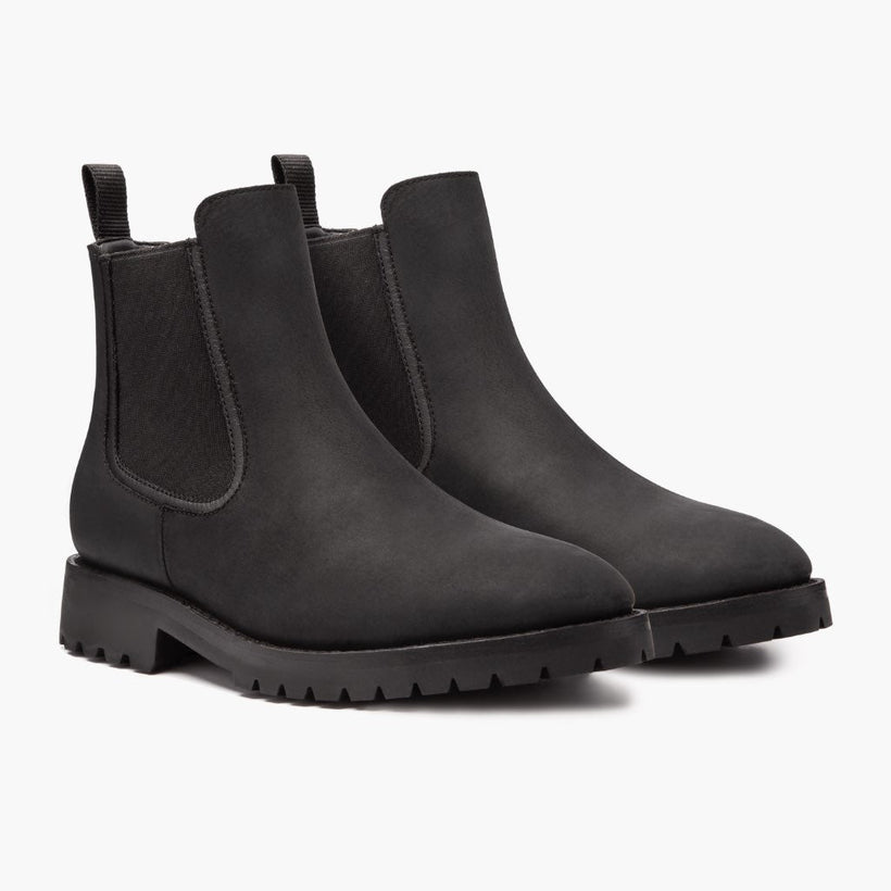 Legend Zwart Matte Leather Boots voor Heren