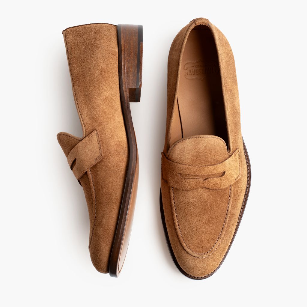Lincoln Cider Leren loafers voor Heren - Versterkte hielkap & precisie dubbele stiksels