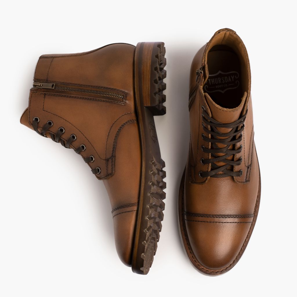 Major Cuero Leren laarzen voor Heren in Classic Full-Grain Leather - Zijaanzicht | Online kopen