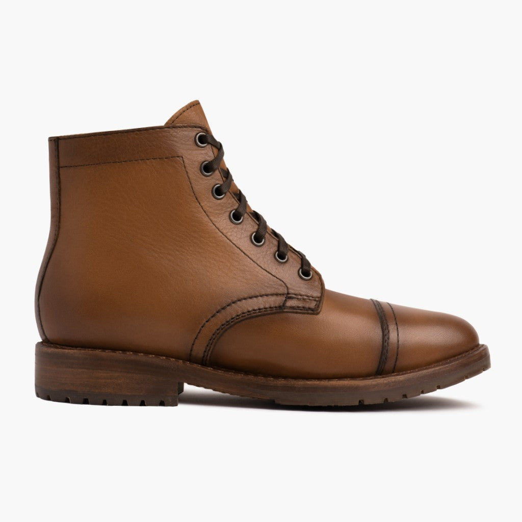 High-Traction Rubber Outsole & Lug Tread Pattern on Major Cuero Leren laarzen voor Heren