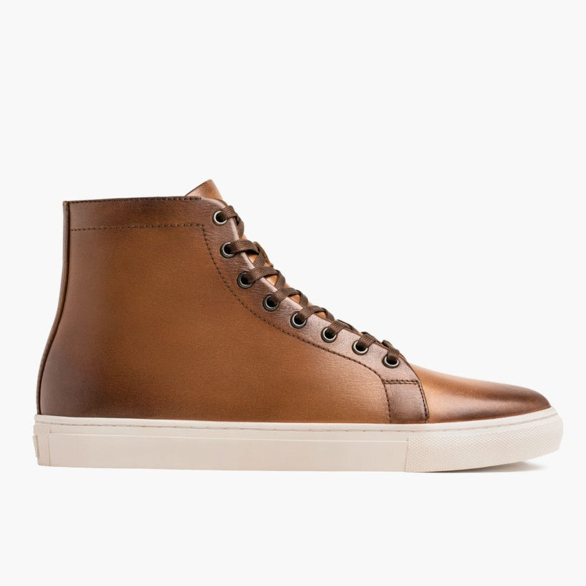 Premier High Top Toffee Leather Sneakers voor Heren