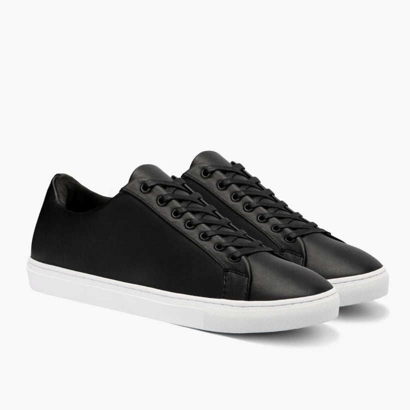 Premier Low Top Zwart Leather Sneakers voor Heren