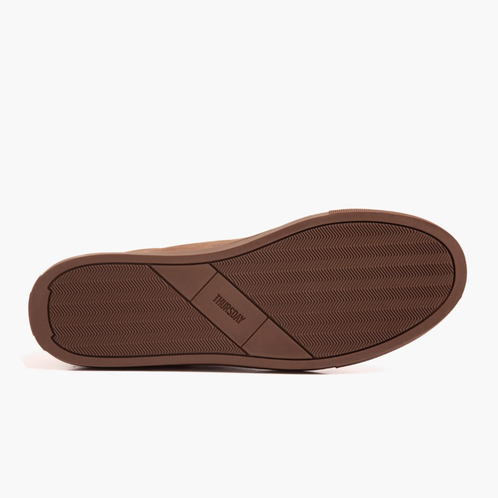 High-Traction Rubber Outsole & Lug Tread Pattern on Premier Low Top Pebble Leren sneakers voor Heren For Men