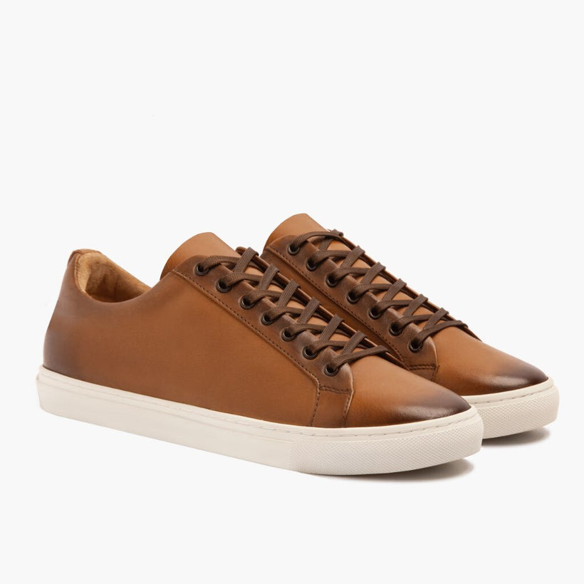 Premier Low Top Toffee Leather Sneakers voor Heren