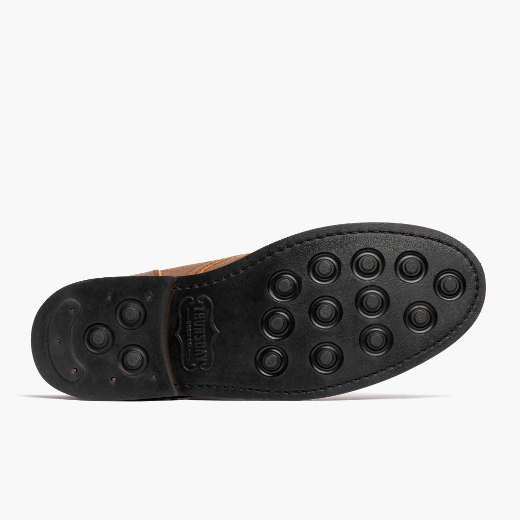 High-Traction Rubber Outsole & Lug Tread Pattern on President Safari Leren laarzen voor Heren For Men
