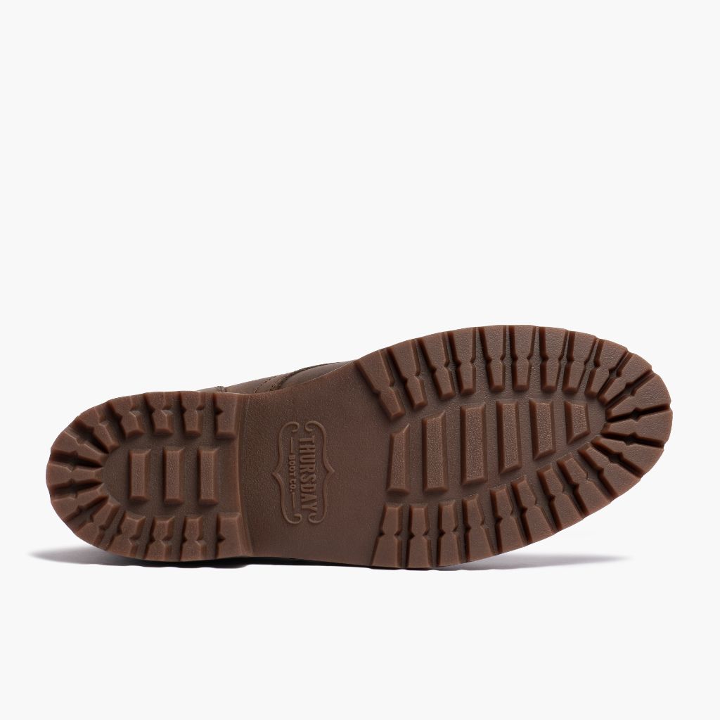 High-Traction Rubber Outsole & Lug Tread Pattern on President StormKing® Desert Bruin Leren laarzen voor Heren For Men