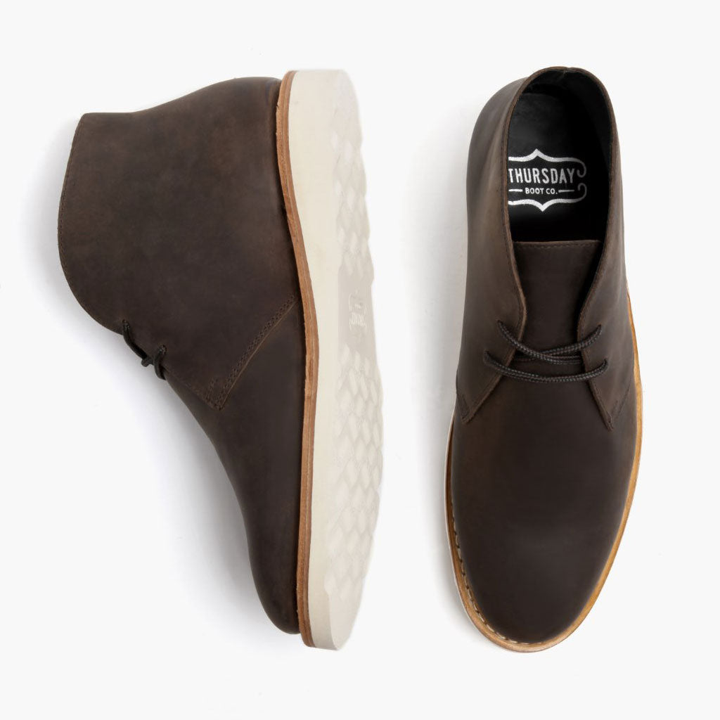 Scout Tobacco Leren laarzen voor Heren For Men - Versterkte hielkap & precisie dubbele stiksels